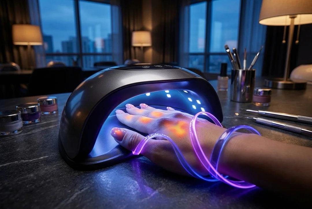 Jaka lampa do paznokci? UV vs LED, 48W/54W/80W i błędy, które psują utwardzanie