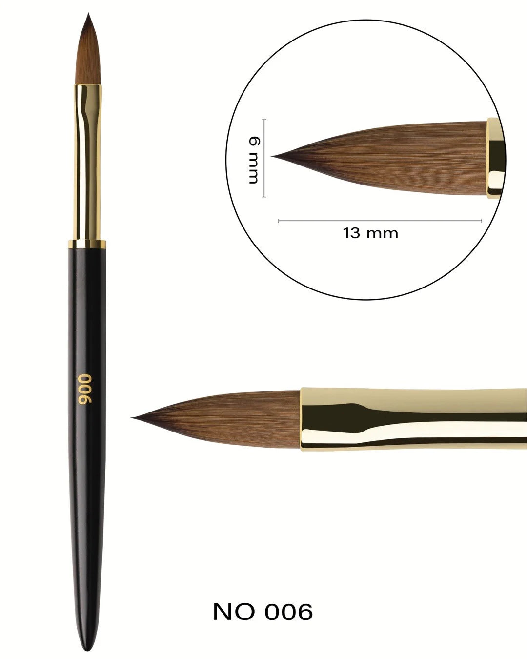 F.O.X Nail Art Ecset 006 "Kerek"