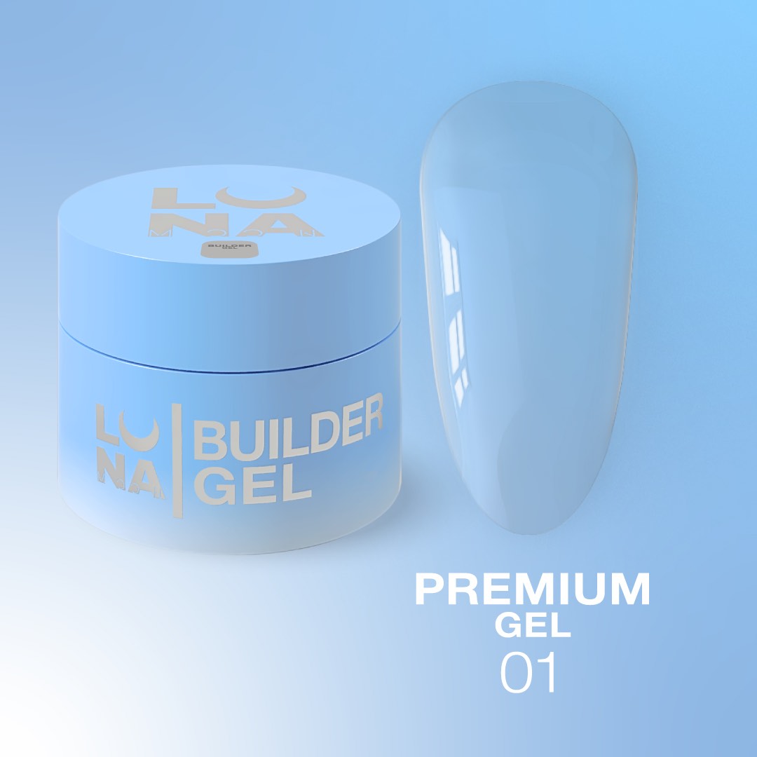 Lunamoon Premium Gel 15ml #1 - Prémium Építő Zselé