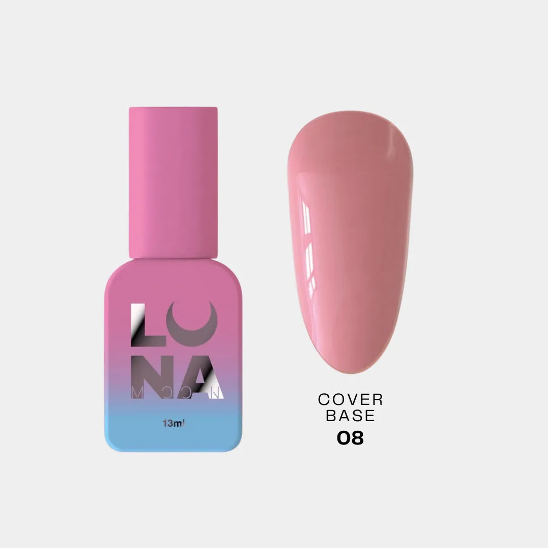 Lunamoon Cover Base 13ml #8 - Gél lakk alapozó