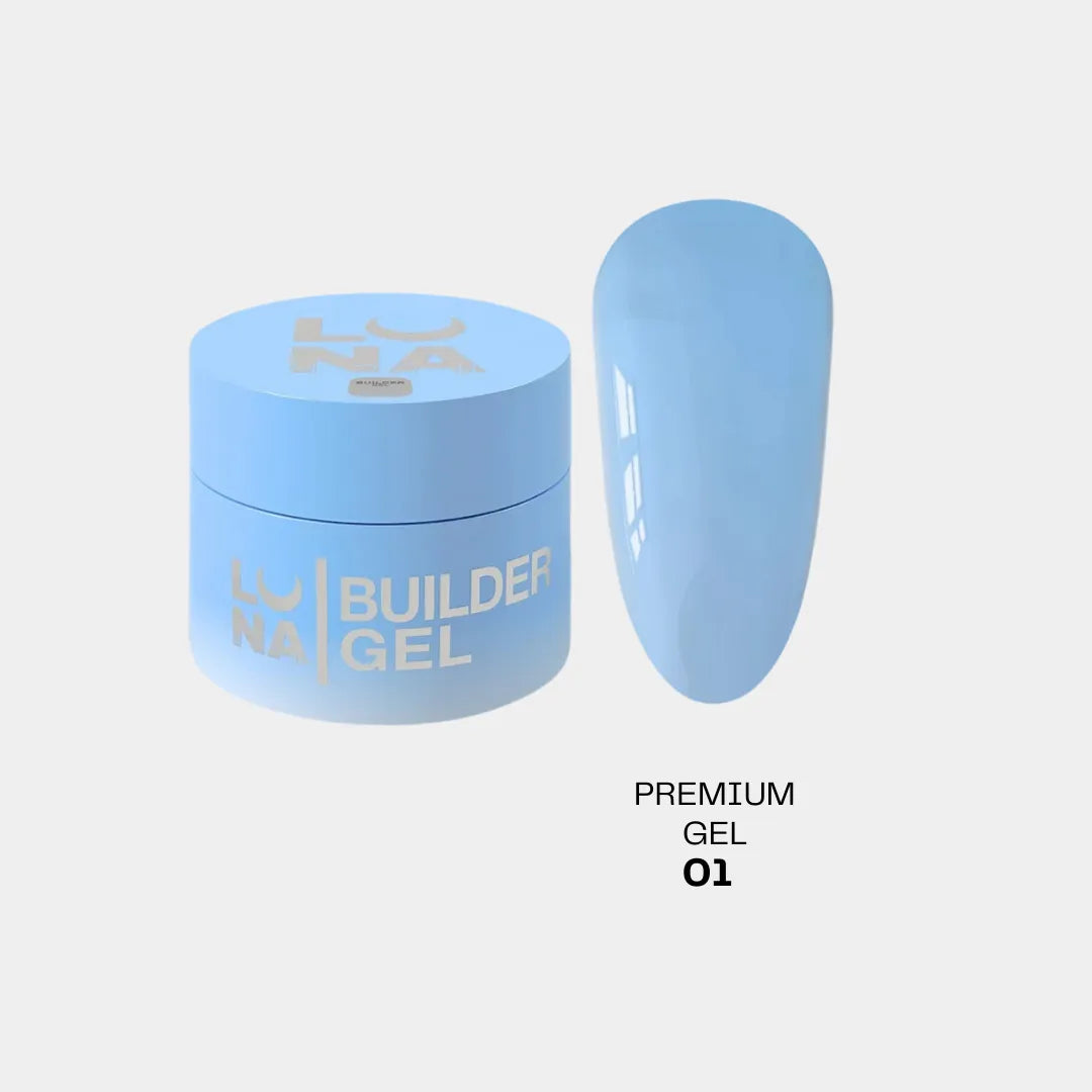 Lunamoon Premium Gel 15ml #1 - Prémium Építő Zselé