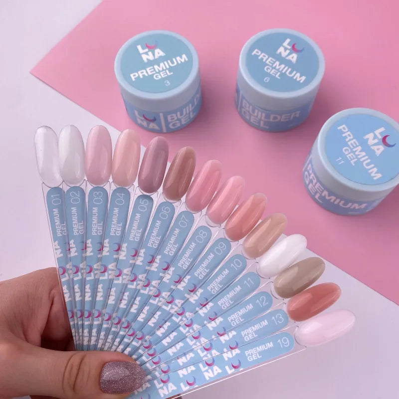 Lunamoon Premium Gel 15ml #1 - Prémium Építő Zselé