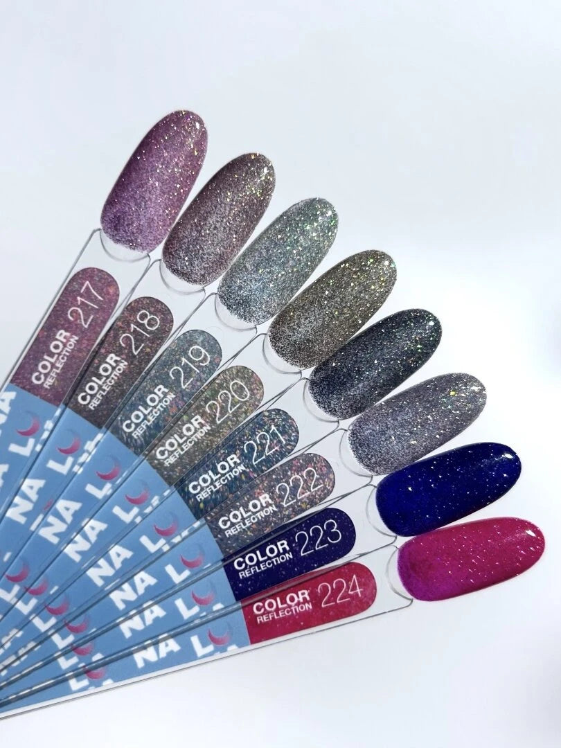 Lunamoon Color Reflection 13ml #220 - Fényvisszaverő Gél Lakk Arany-Mokka