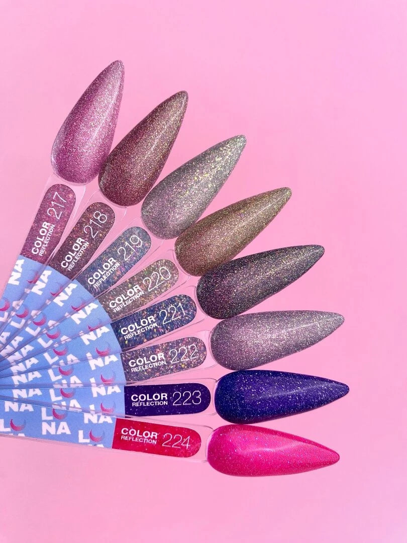 Lunamoon Color Reflection 13ml #220 - Fényvisszaverő Gél Lakk Arany-Mokka