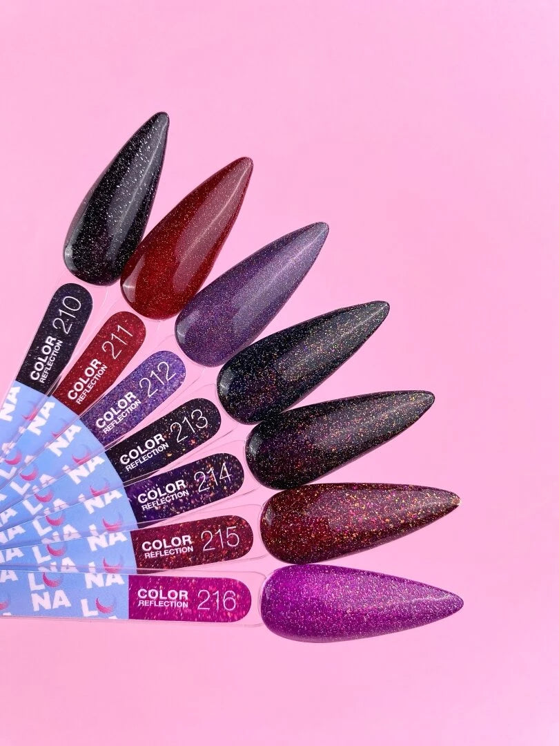 Lunamoon Color Reflection 13ml #216 - Fényvisszaverő Gél Lakk Rózsaszín-Lila