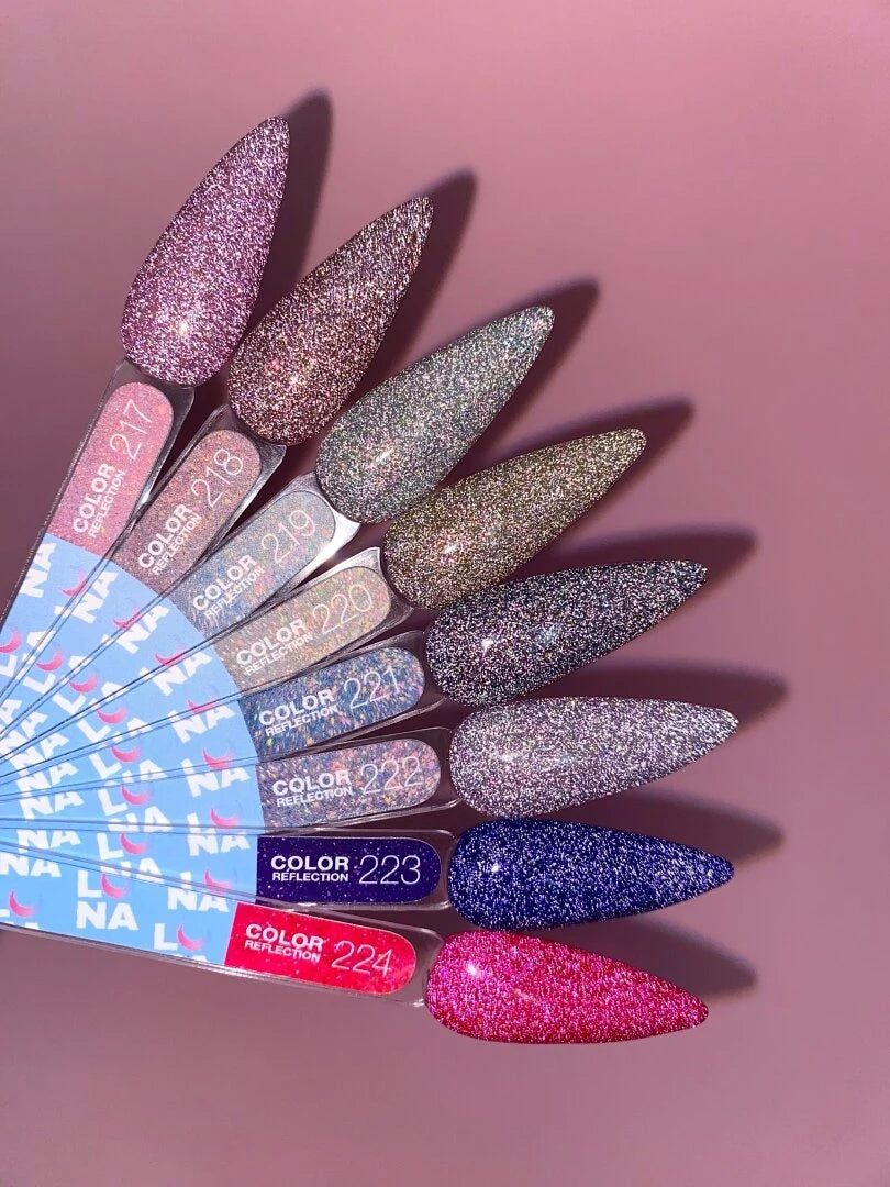 Lunamoon Color Reflection 13ml #220 - Fényvisszaverő Gél Lakk Arany-Mokka