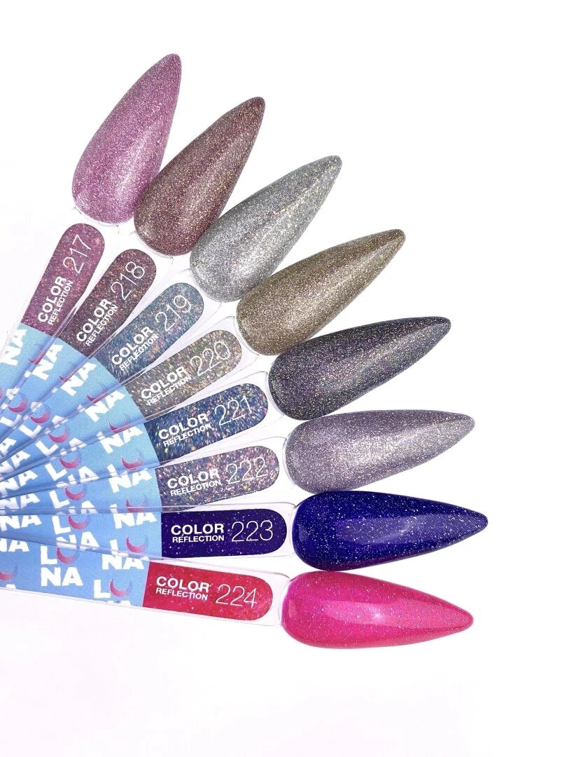 Lunamoon Color Reflection 13ml #220 - Fényvisszaverő Gél Lakk Arany-Mokka