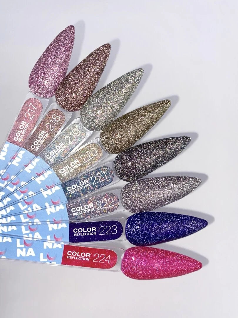 Lunamoon Color Reflection 13ml #220 - Fényvisszaverő Gél Lakk Arany-Mokka