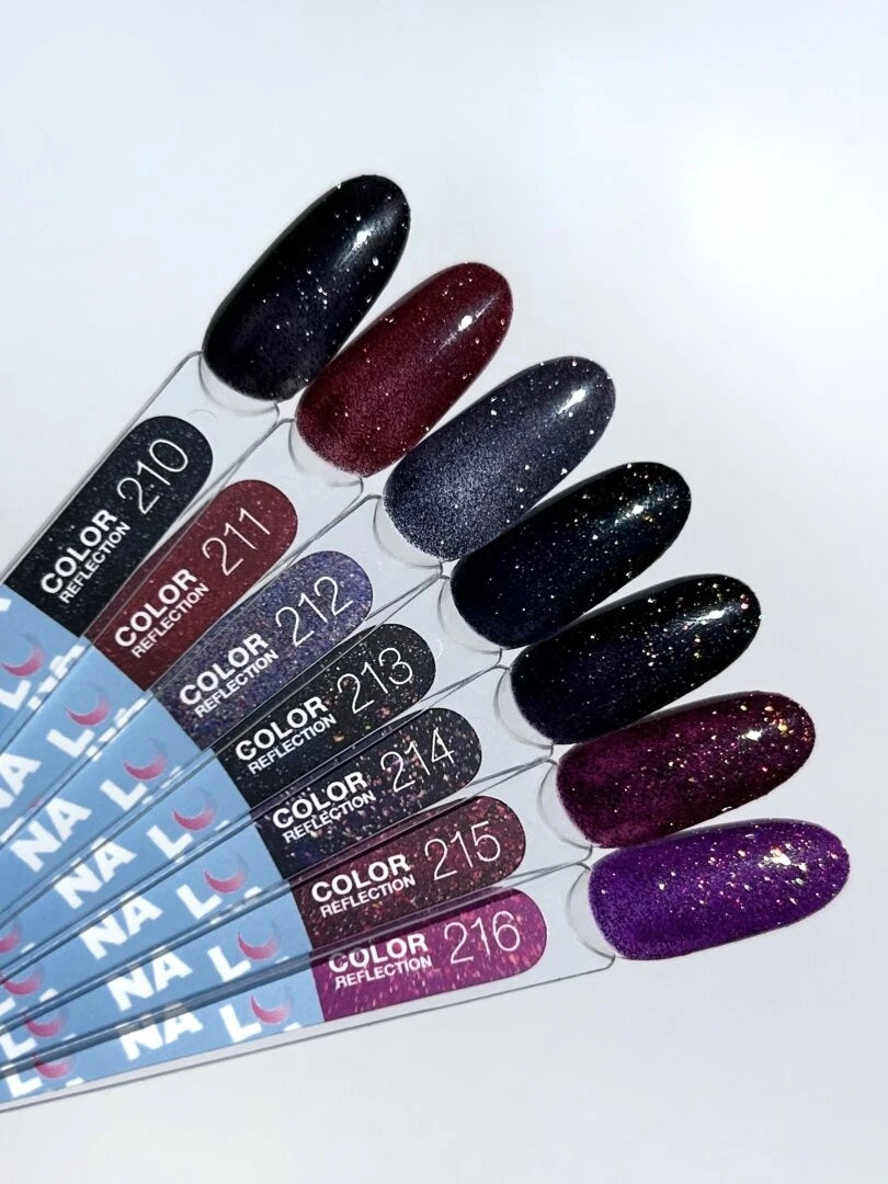 Lunamoon Color Reflection 13ml #216 - Fényvisszaverő Gél Lakk Rózsaszín-Lila