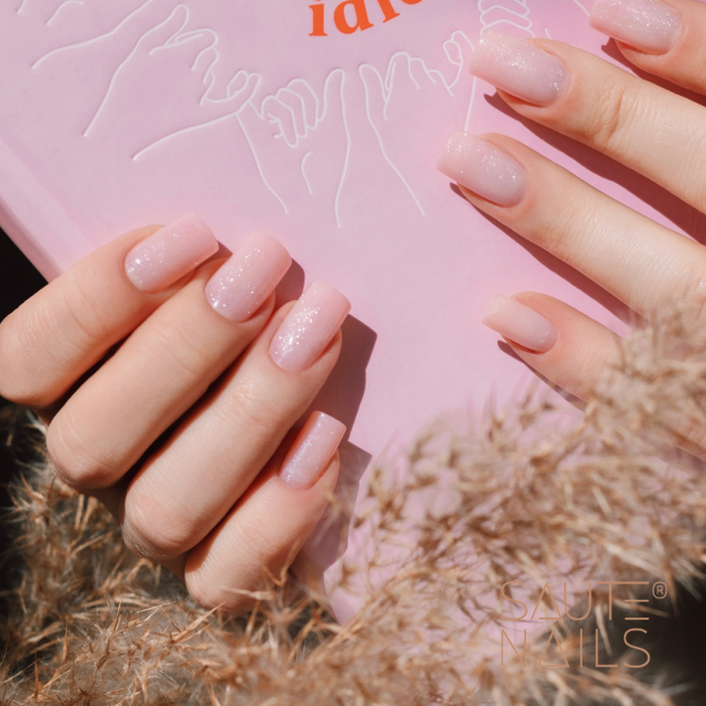 One Touch Glitter Pink Építőzselé 30g